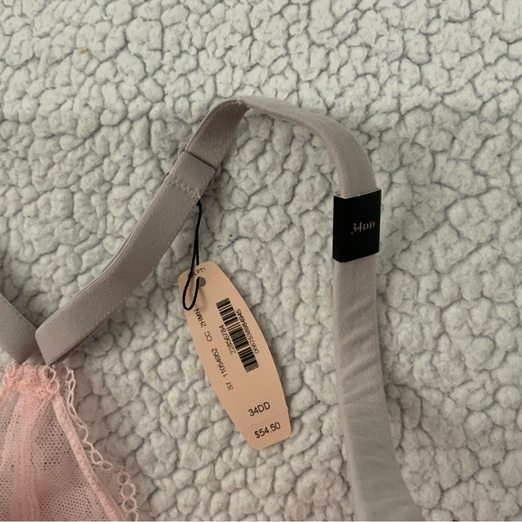 Victoria’s Secret Body By Victoria Racerback Demi Bra Front Close Pink 34DD New - Picture 4 of 7